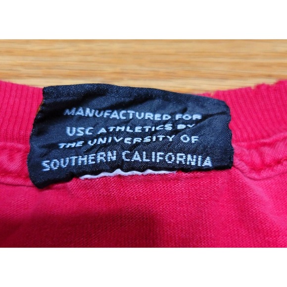 Vintage Men's USC Trojans Football T-Shirt Size Medium Made for USC - Picture 6 of 10